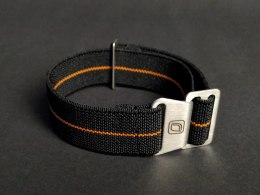 Military Nylon Watch Strap - Black Orange